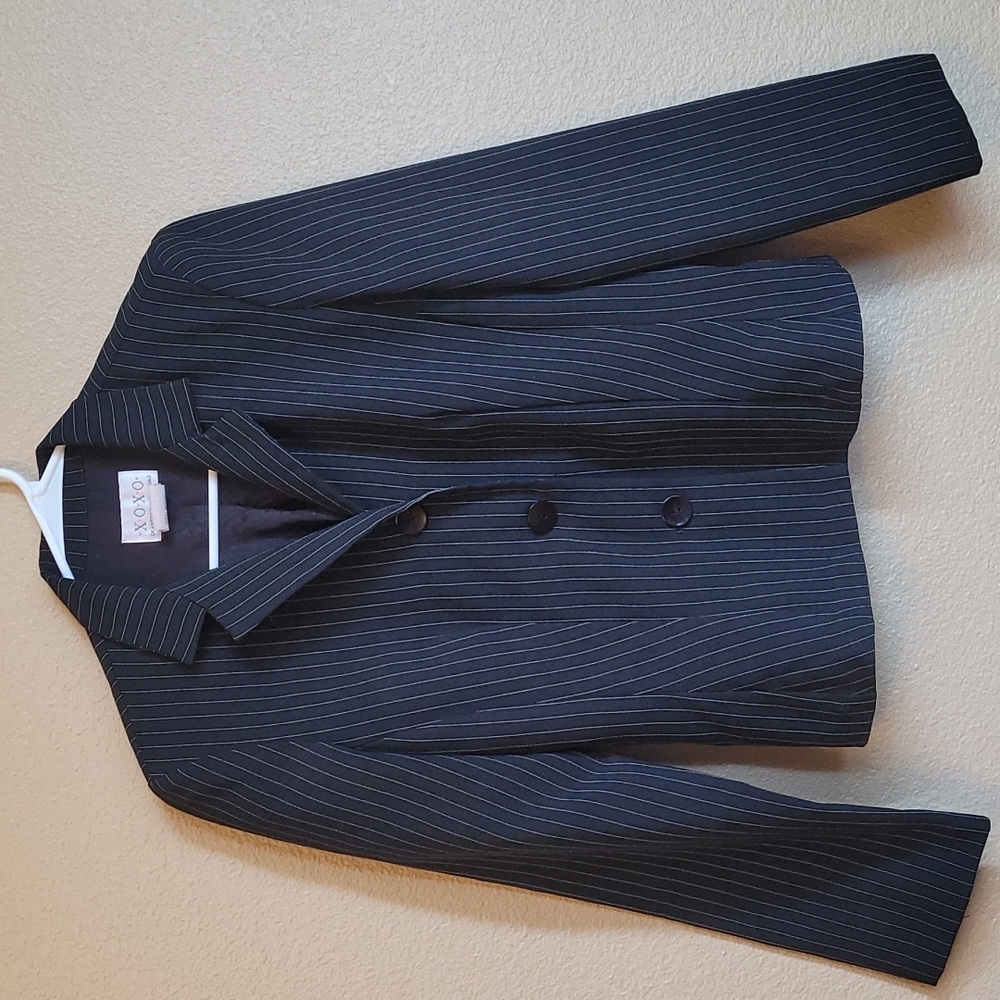 XOXO Pinstripe Jacket